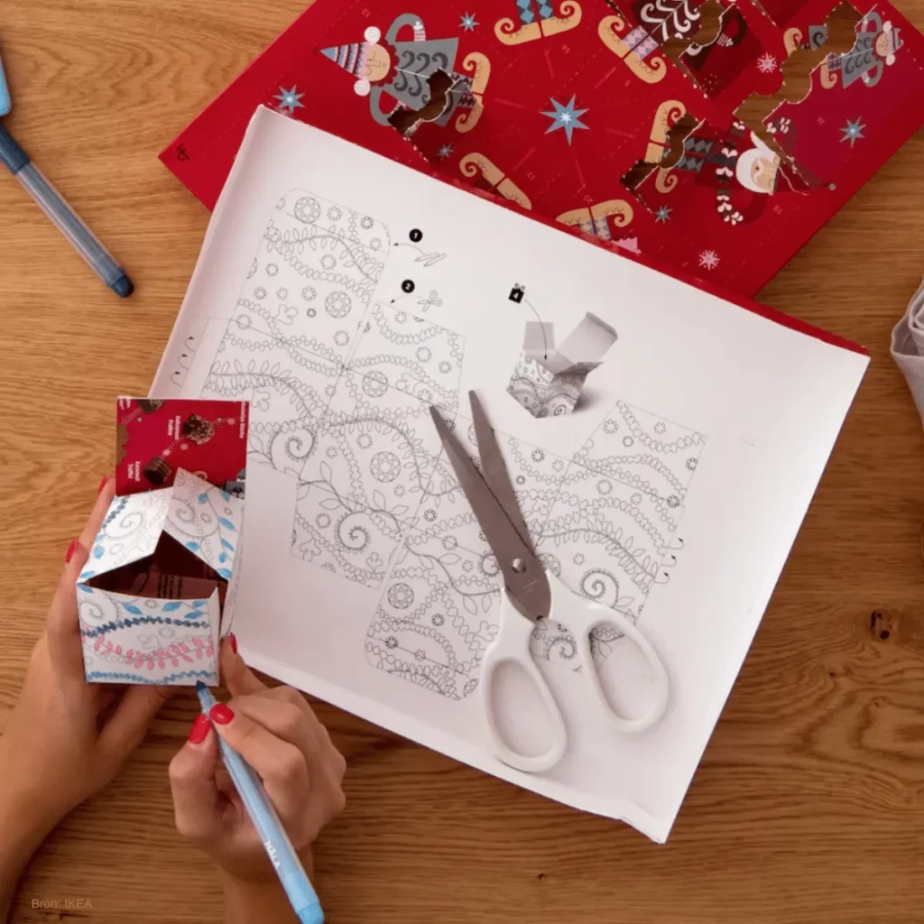 IKEA adventskalender basteln